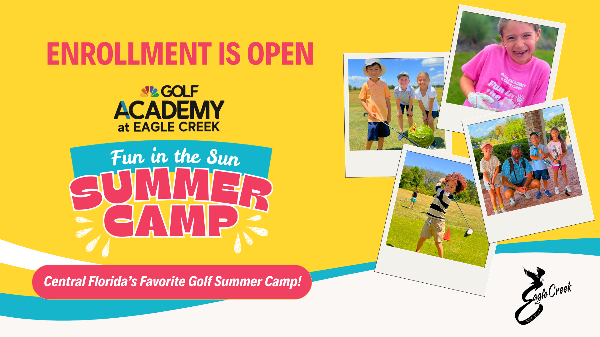 Eagle Creek Summer Camp Yard Sign Template (Presentation)